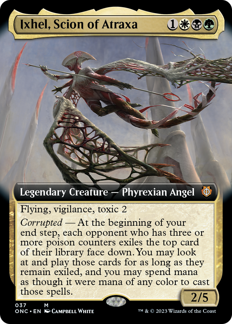 Ixhel, Scion of Atraxa (Extended Art) [Phyrexia: All Will Be One Commander] | Good Games North