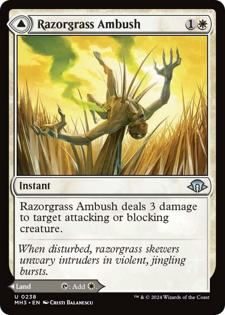 Razorgrass Ambush // Razorgrass Field [Modern Horizons 3] | Good Games North