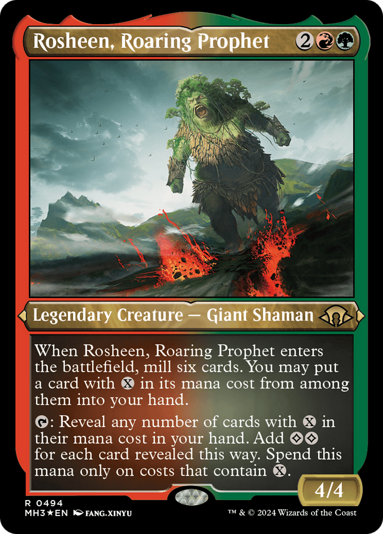 Rosheen, Roaring Prophet (Foil Etched) [Modern Horizons 3] | Good Games North