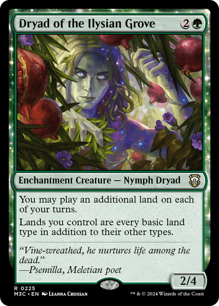 Dryad of the Ilysian Grove (Ripple Foil) [Modern Horizons 3 Commander] | Good Games North