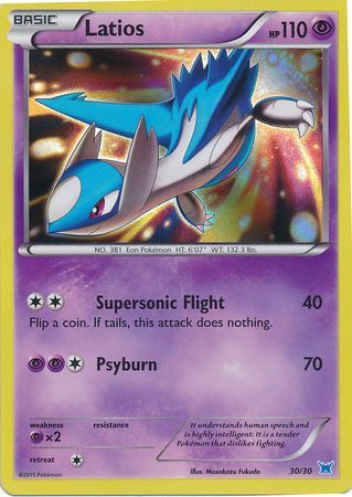 Latios (30/30) [XY: Trainer Kit 2 - Latios] | Good Games North