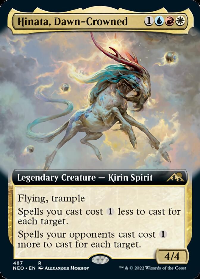 Hinata, Dawn-Crowned (Extended Art) [Kamigawa: Neon Dynasty] | Good Games North