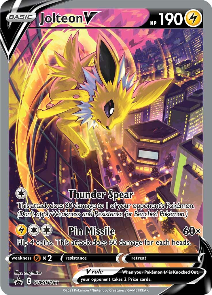 Jolteon V (SWSH183) [Sword & Shield: Black Star Promos] | Good Games North