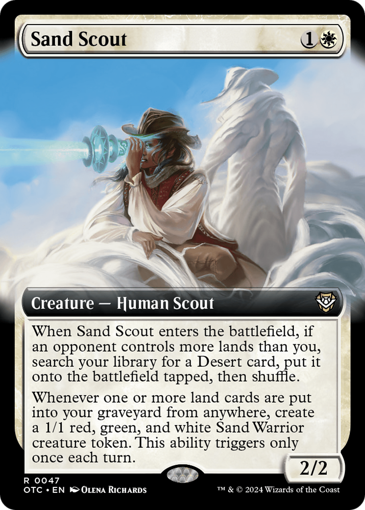 Sand Scout (Extended Art) [Outlaws of Thunder Junction Commander] | Good Games North