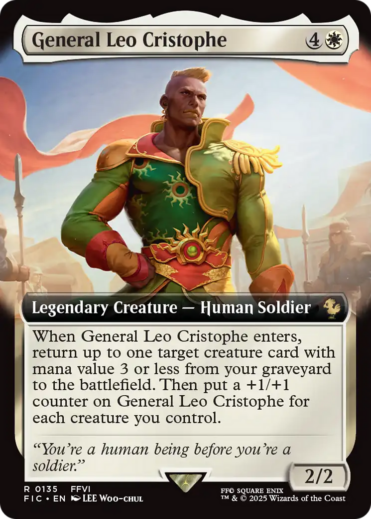 General Leo Cristophe (Extended Art) [FINAL FANTASY Commander] | Good Games North