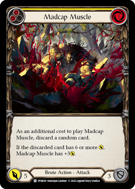 Madcap Muscle (Yellow) [DYN020] (Dynasty)  Rainbow Foil | Good Games North