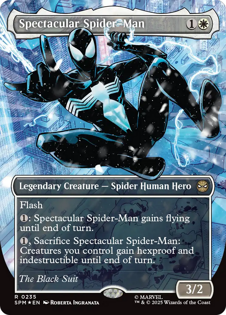 Spectacular Spider-Man (0235) (Borderless) (Textured Foil) [Marvel's Spider-Man] | Good Games North