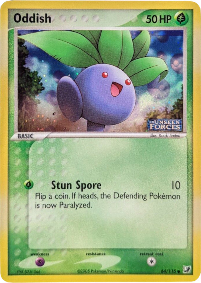 Oddish (64/115) (Stamped) [EX: Unseen Forces] | Good Games North