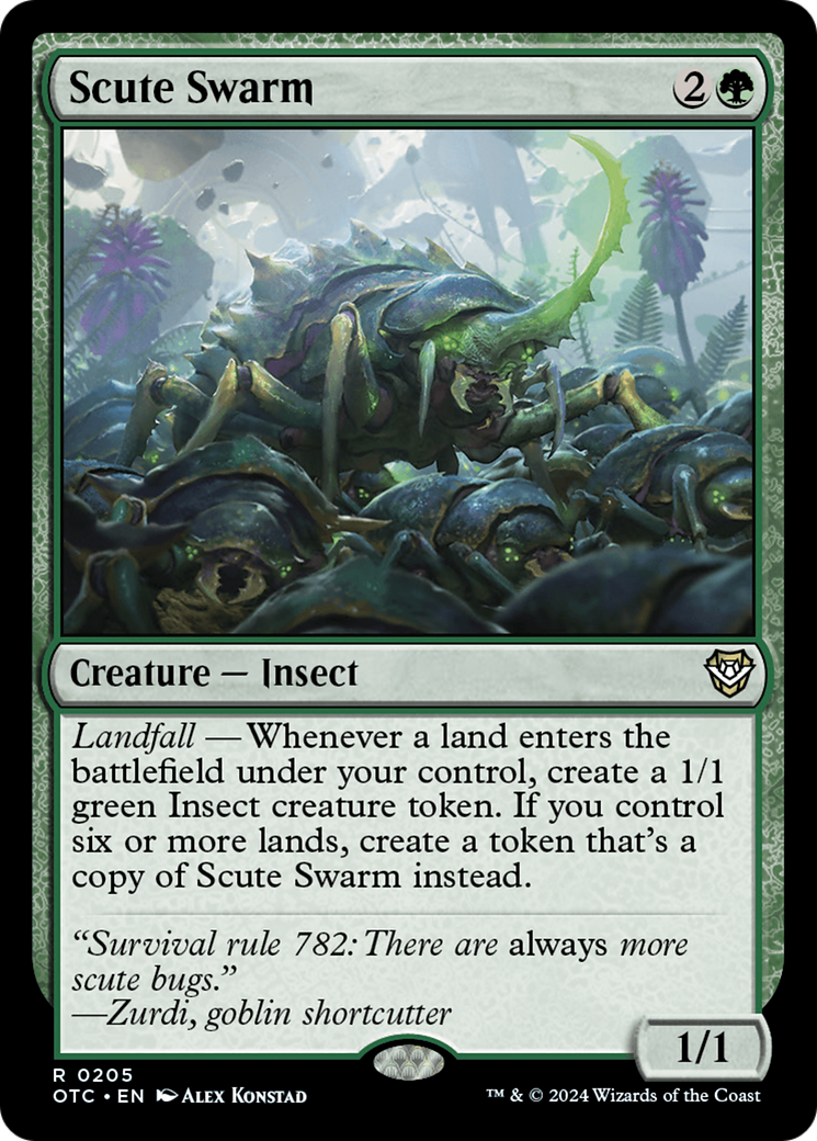 Scute Swarm [Outlaws of Thunder Junction Commander] | Good Games North