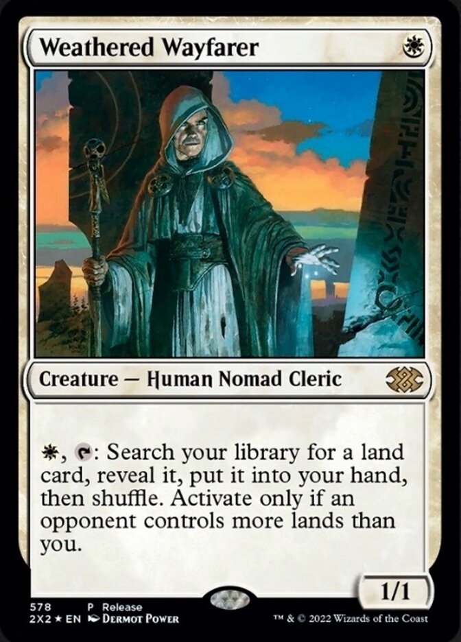 Weathered Wayfarer (Preview Promo) [Double Masters 2022] | Good Games North