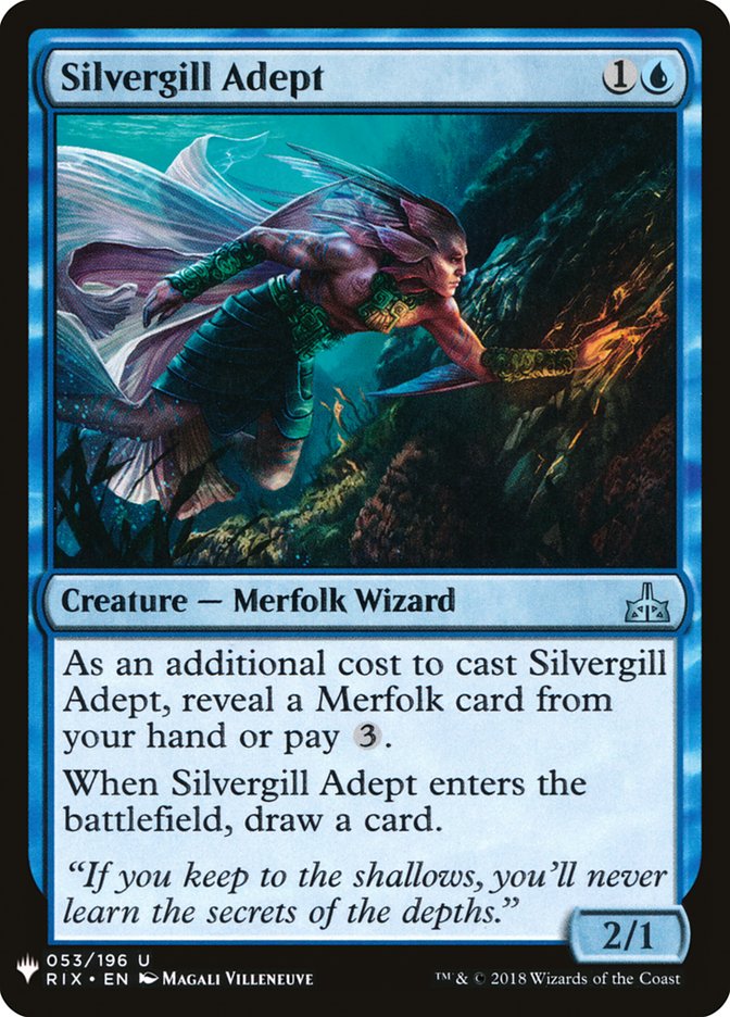 Silvergill Adept [Mystery Booster] | Good Games North