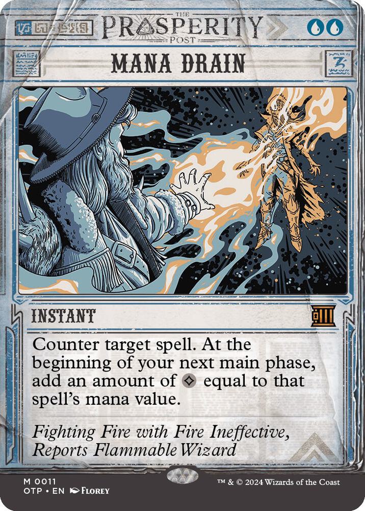 Mana Drain (Outlaws of Thunder Junction: Breaking News)  - Foil | Good Games North