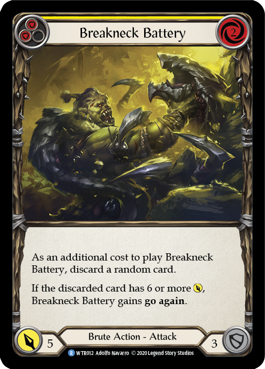 Breakneck Battery (Yellow) [U-WTR012] (Welcome to Rathe Unlimited)  Unlimited Normal | Good Games North