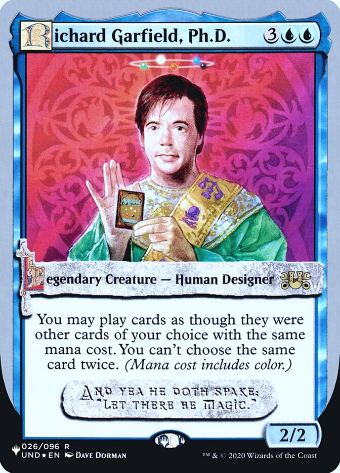 Richard Garfield, Ph.D. (Unfinity Foil Edition) [The List] | Good Games North