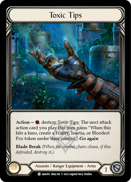 Toxic Tips [ARA005] (Outsiders Arakni Blitz Deck) | Good Games North