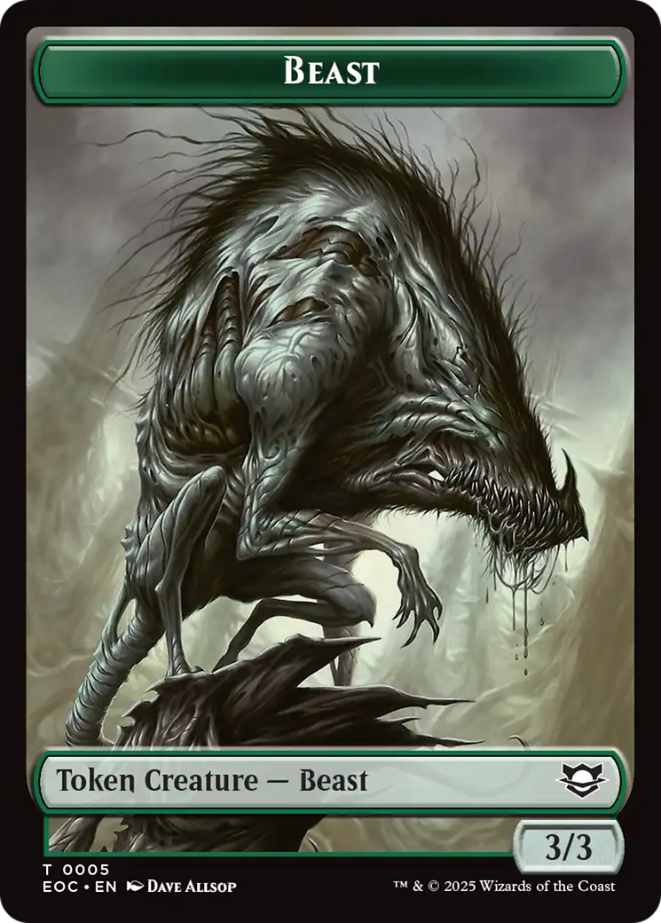 Insect // Beast (0005) Double-Sided Token [Edge of Eternities Commander Tokens] | Good Games North