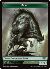 Clue // Beast (0005) Double-Sided Token [Edge of Eternities Commander Tokens] | Good Games North
