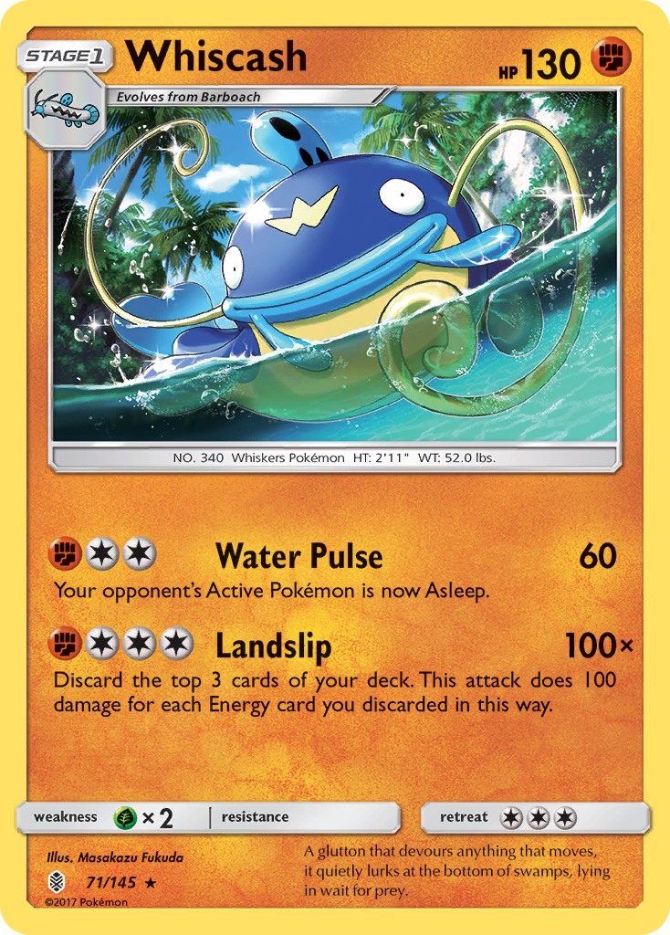 Whiscash (71/145) [Sun & Moon: Guardians Rising] | Good Games North
