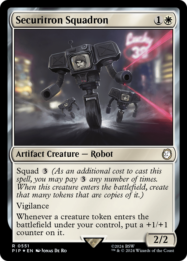 Securitron Squadron (Surge Foil) [Fallout] | Good Games North