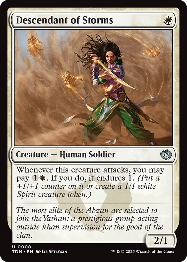 Descendant of Storms [Tarkir: Dragonstorm] | Good Games North