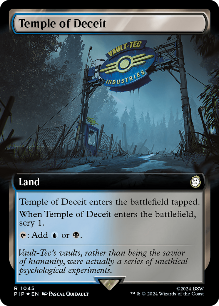 Temple of Deceit (Extended Art) (Surge Foil) [Fallout] | Good Games North