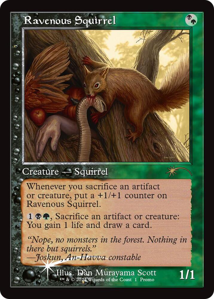 Ravenous Squirrel Retro Frame (Open House Promos)  - Foil | Good Games North