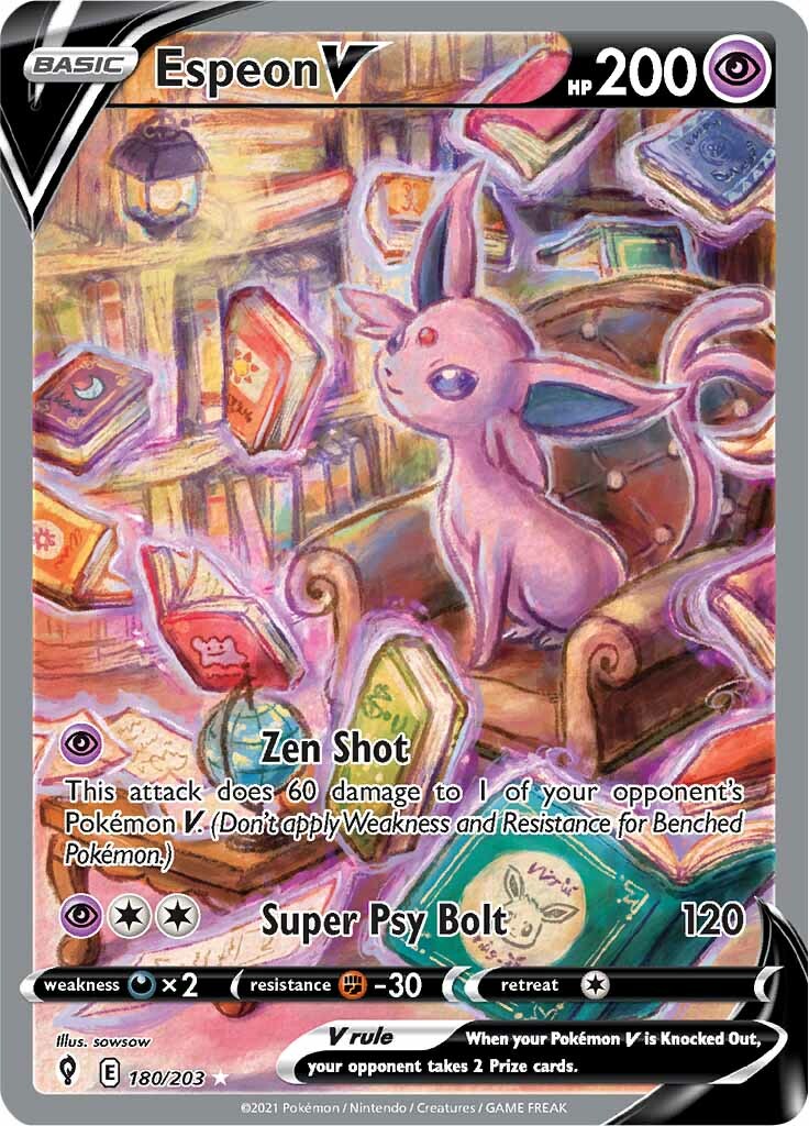 Espeon V (180/203) [Sword & Shield: Evolving Skies] | Good Games North