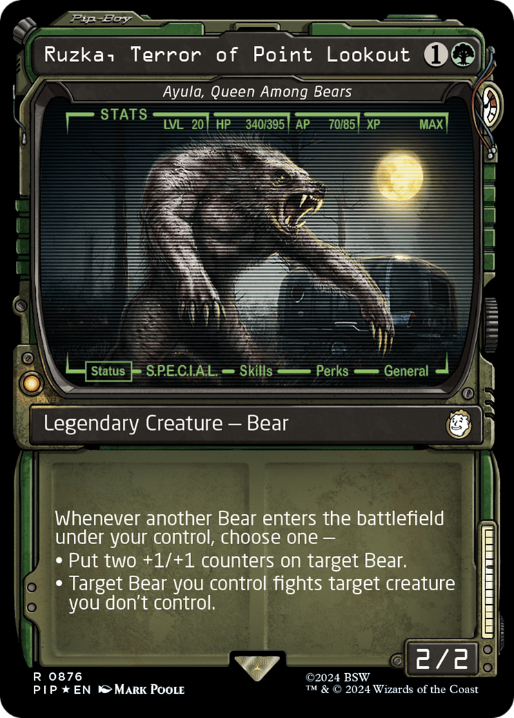 Ruzka, Terror of Point Lookout - Ayula, Queen Among Bears (Showcase) (Surge Foil) [Fallout] | Good Games North