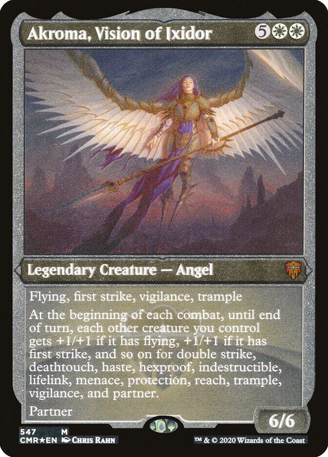 Akroma Vision of Ixidor Foil Etched (Commander Legends)  - Foil | Good Games North