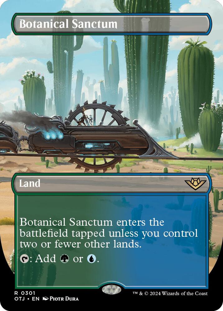 Botanical Sanctum Borderless (Outlaws of Thunder Junction)  - Foil | Good Games North