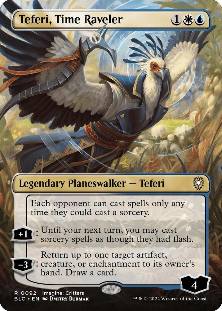 Teferi Time Raveler Borderless (Commander: Bloomburrow)  - undefined | Good Games North
