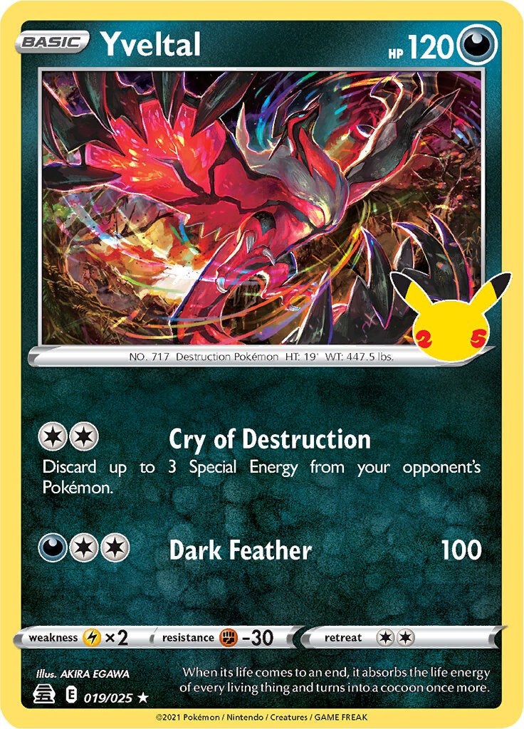 Yveltal (019/025) [Celebrations: 25th Anniversary] | Good Games North