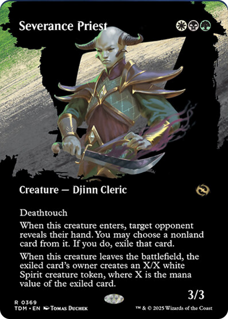 Severance Priest (Borderless) [Tarkir: Dragonstorm] | Good Games North