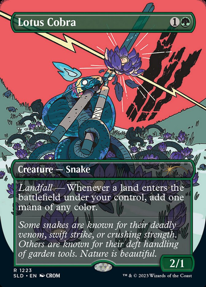 Lotus Cobra (Borderless) [Secret Lair Drop Series] | Good Games North