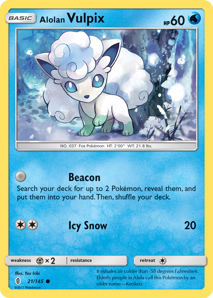 Alolan Vulpix (21/145) [Sun & Moon: Guardians Rising] | Good Games North