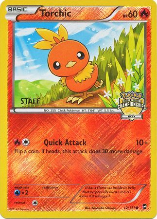 Torchic (12/111) (City Championship Promo Staff) [XY: Furious Fists] | Good Games North