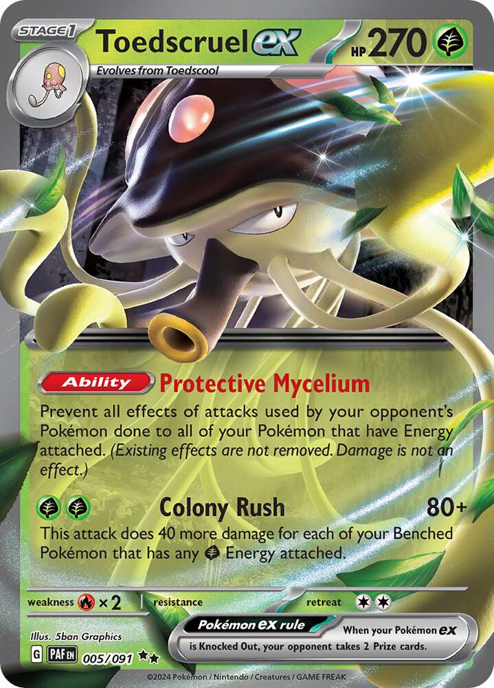 Toedscruel ex 005/091 (SV: Paldean Fates)  - Holofoil | Good Games North