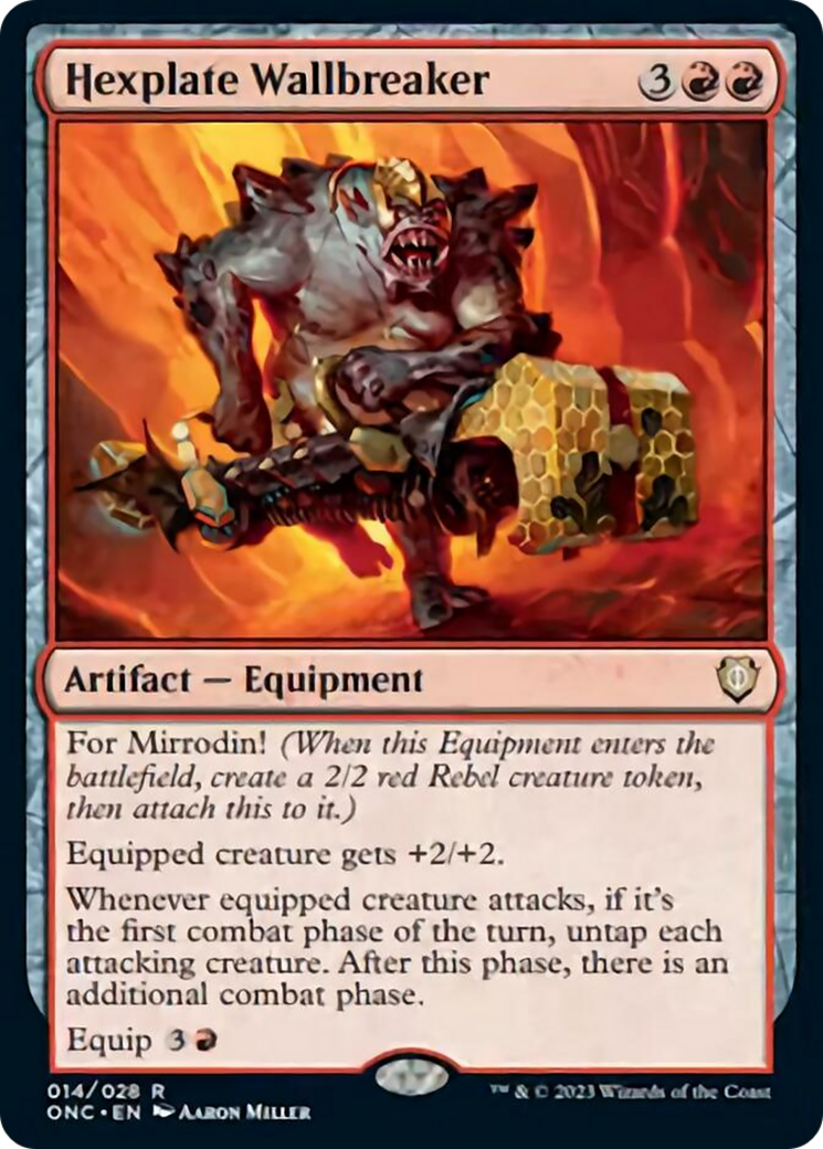 Hexplate Wallbreaker [Phyrexia: All Will Be One Commander] | Good Games North