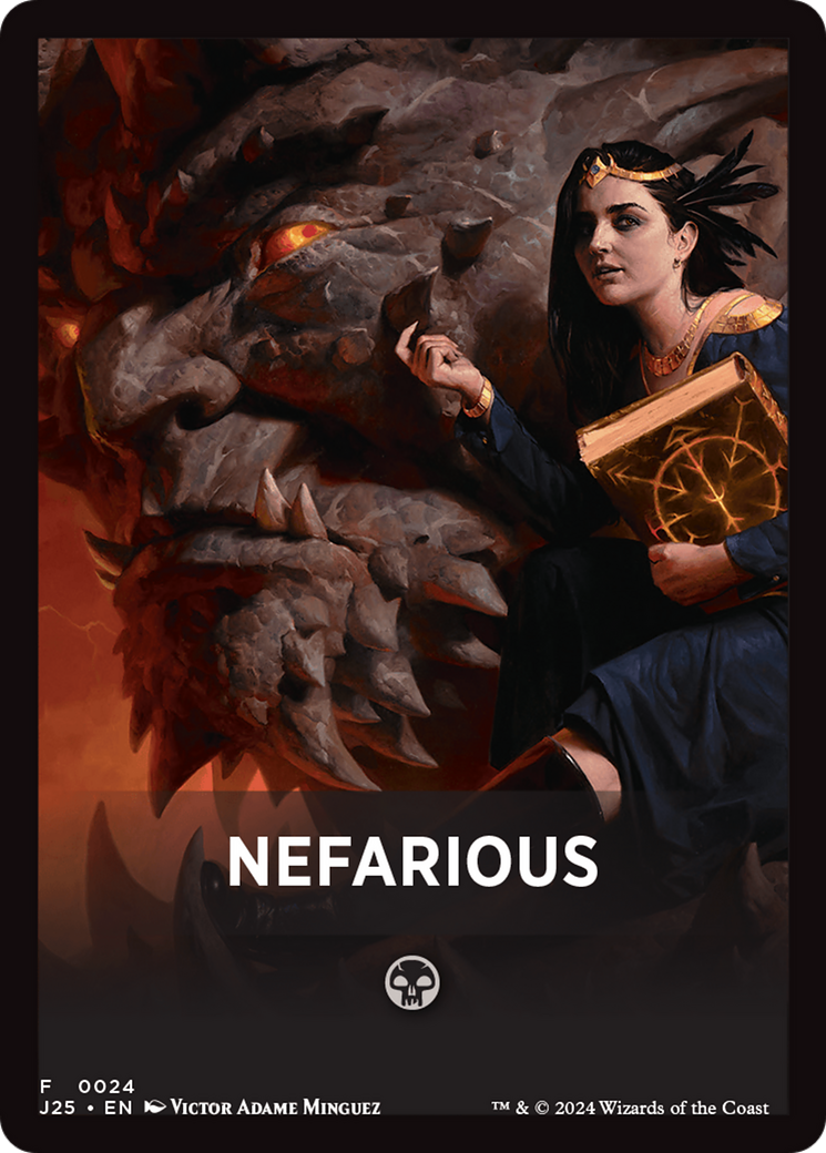 Nefarious Theme Card [Foundations Jumpstart Front Cards] | Good Games North