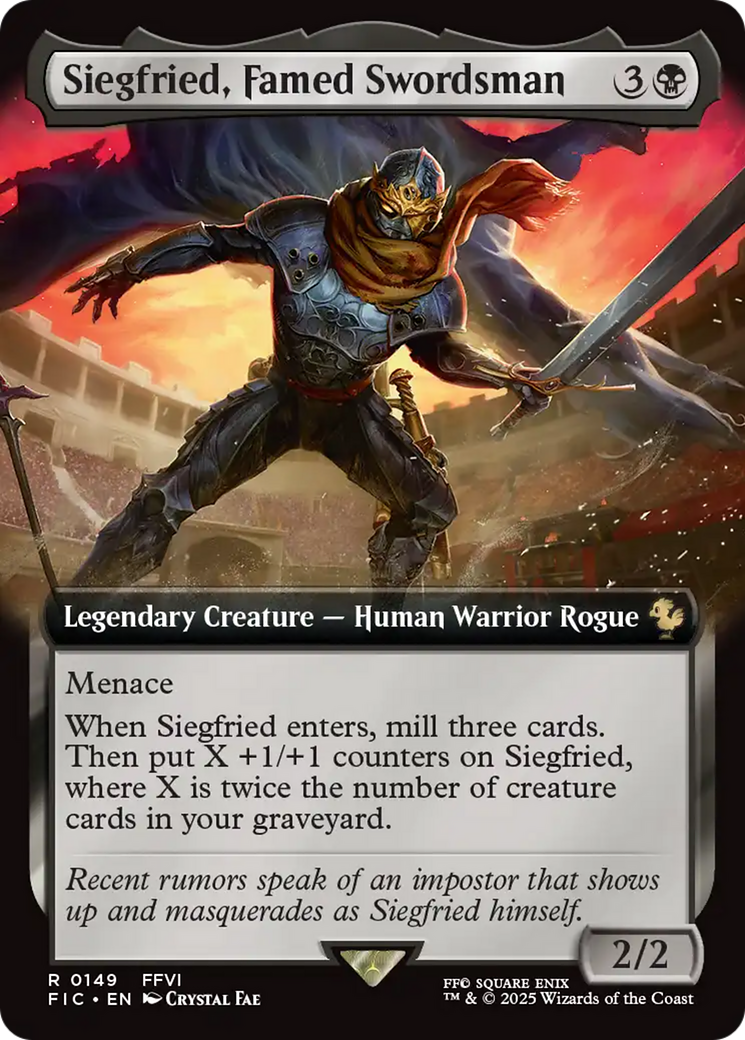 Siegfried, Famed Swordsman (Extended Art) [FINAL FANTASY Commander] | Good Games North