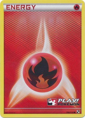 Fire Energy (106/114) (Play Pokemon Promo) [Black & White: Base Set] | Good Games North