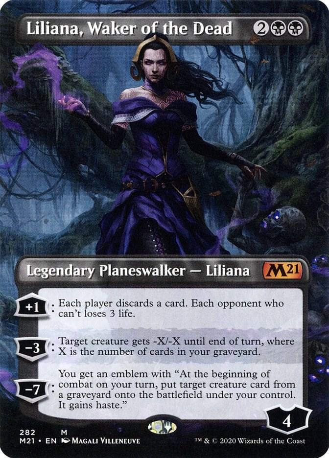 Liliana, Waker of the Dead 282/274 (Core Set 2021)  - Borderless | Good Games North