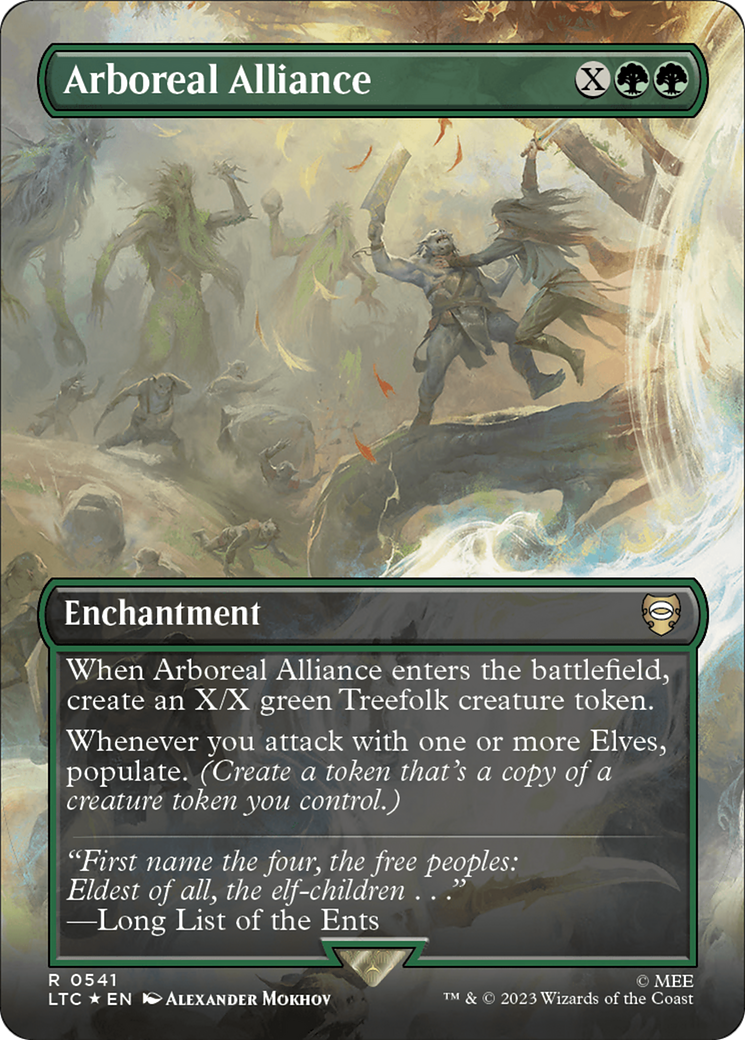 Arboreal Alliance (Borderless) (Surge Foil) [The Lord of the Rings: Tales of Middle-Earth Commander] | Good Games North