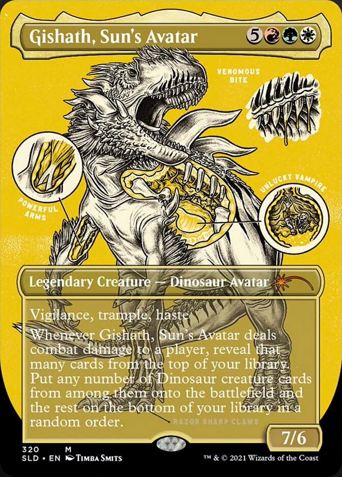Gishath, Sun's Avatar (Borderless) [Secret Lair Drop Series] | Good Games North