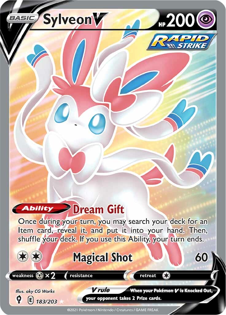 Sylveon V (183/203) [Sword & Shield: Evolving Skies] | Good Games North