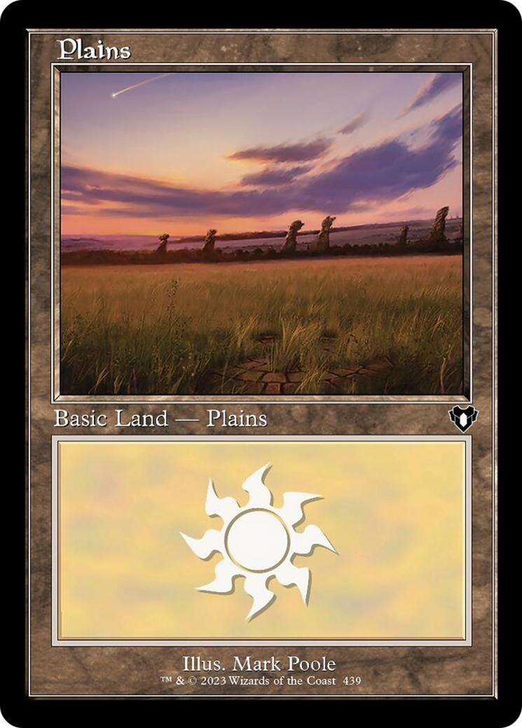 Plains (439) (Retro) [Commander Masters] | Good Games North