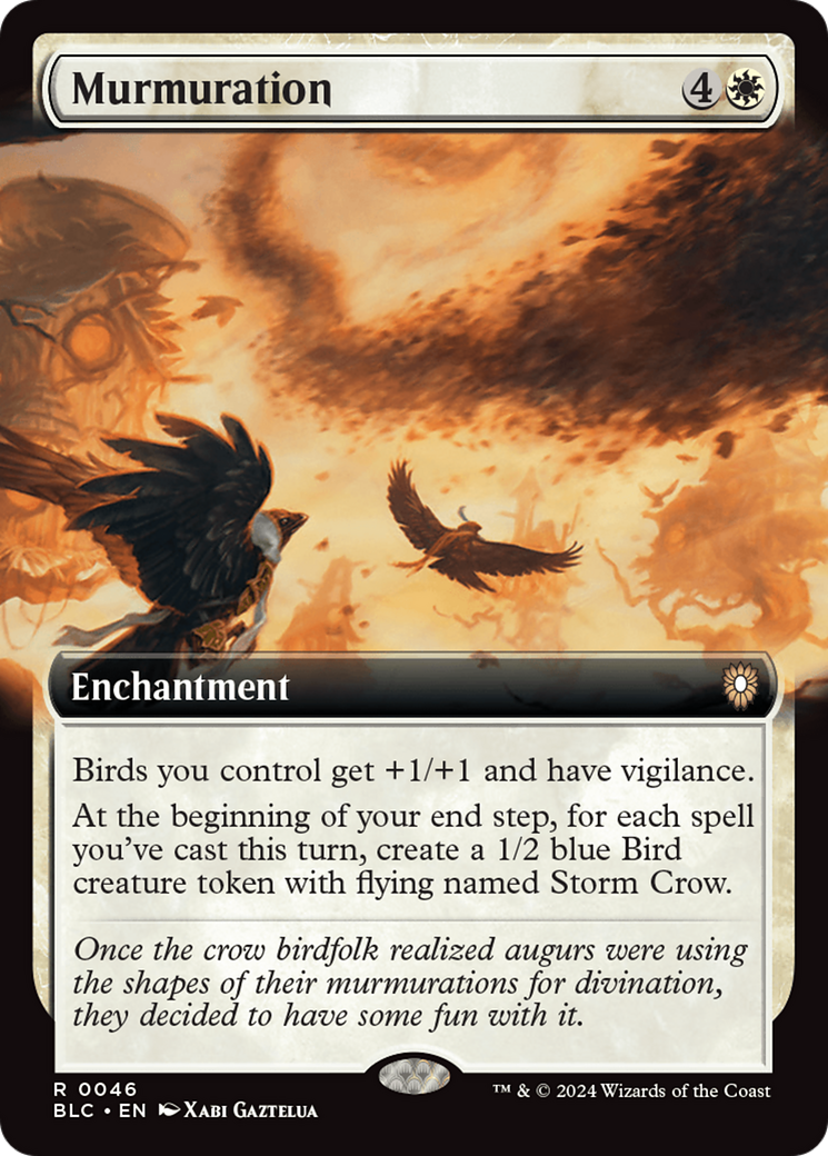 Murmuration (Extended Art) [Bloomburrow Commander] | Good Games North