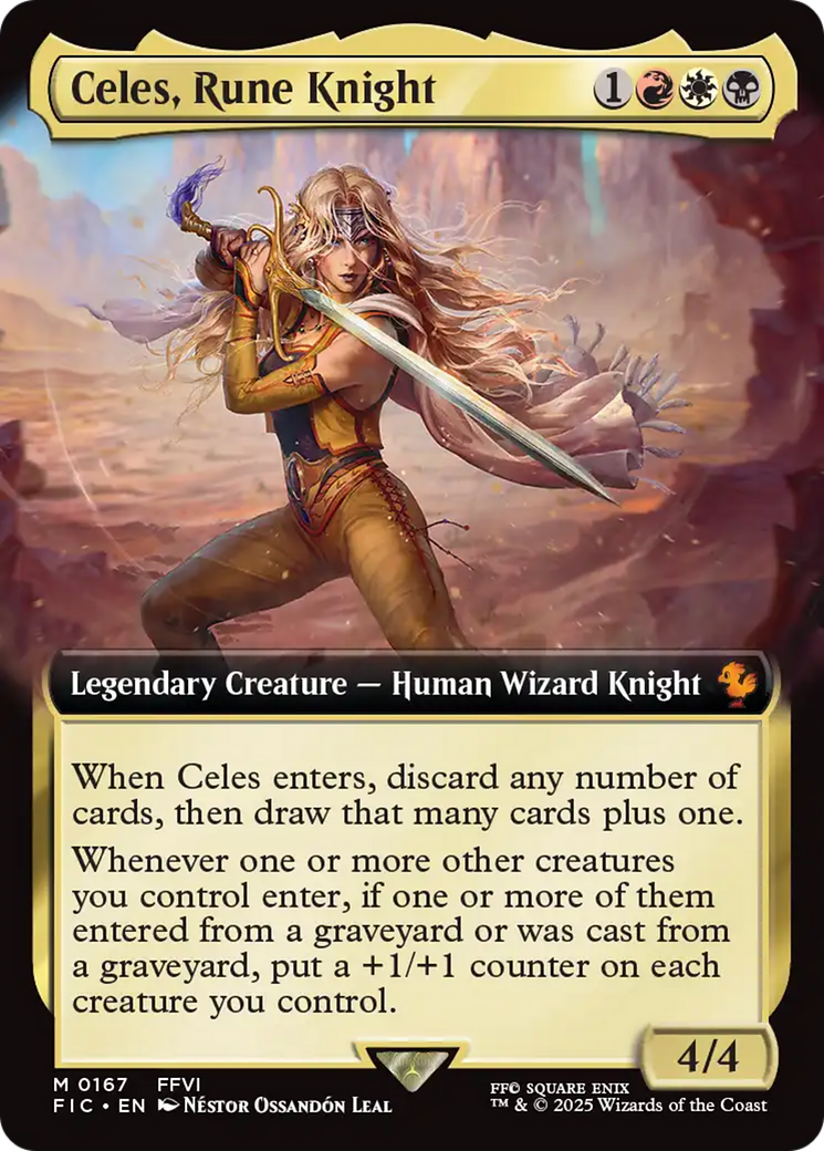 Celes, Rune Knight (Extended Art) [FINAL FANTASY Commander] | Good Games North