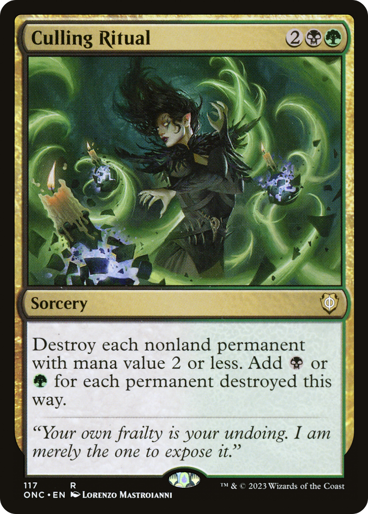 Culling Ritual [Phyrexia: All Will Be One Commander] | Good Games North