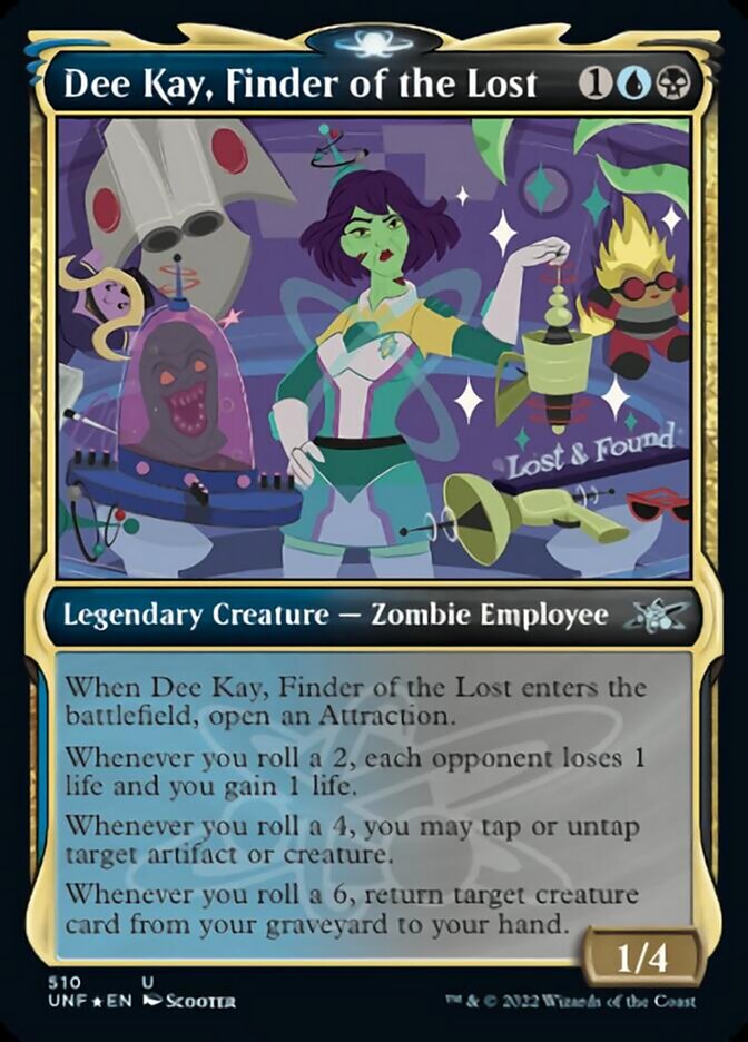 Dee Kay, Finder of the Lost (Showcase) (Galaxy Foil) [Unfinity] | Good Games North